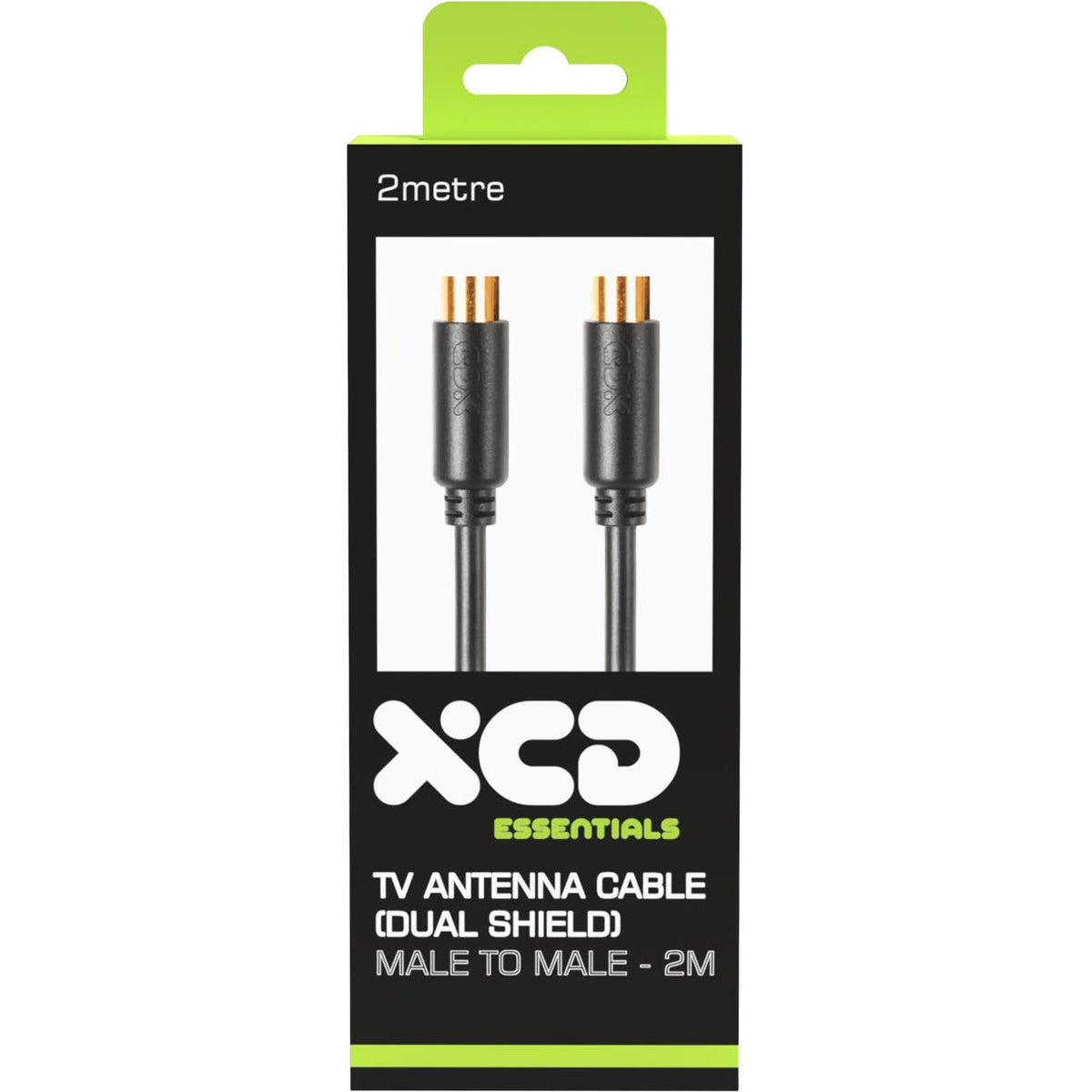 XCD Essentials Antenna Cable Dual Shield 2m V2