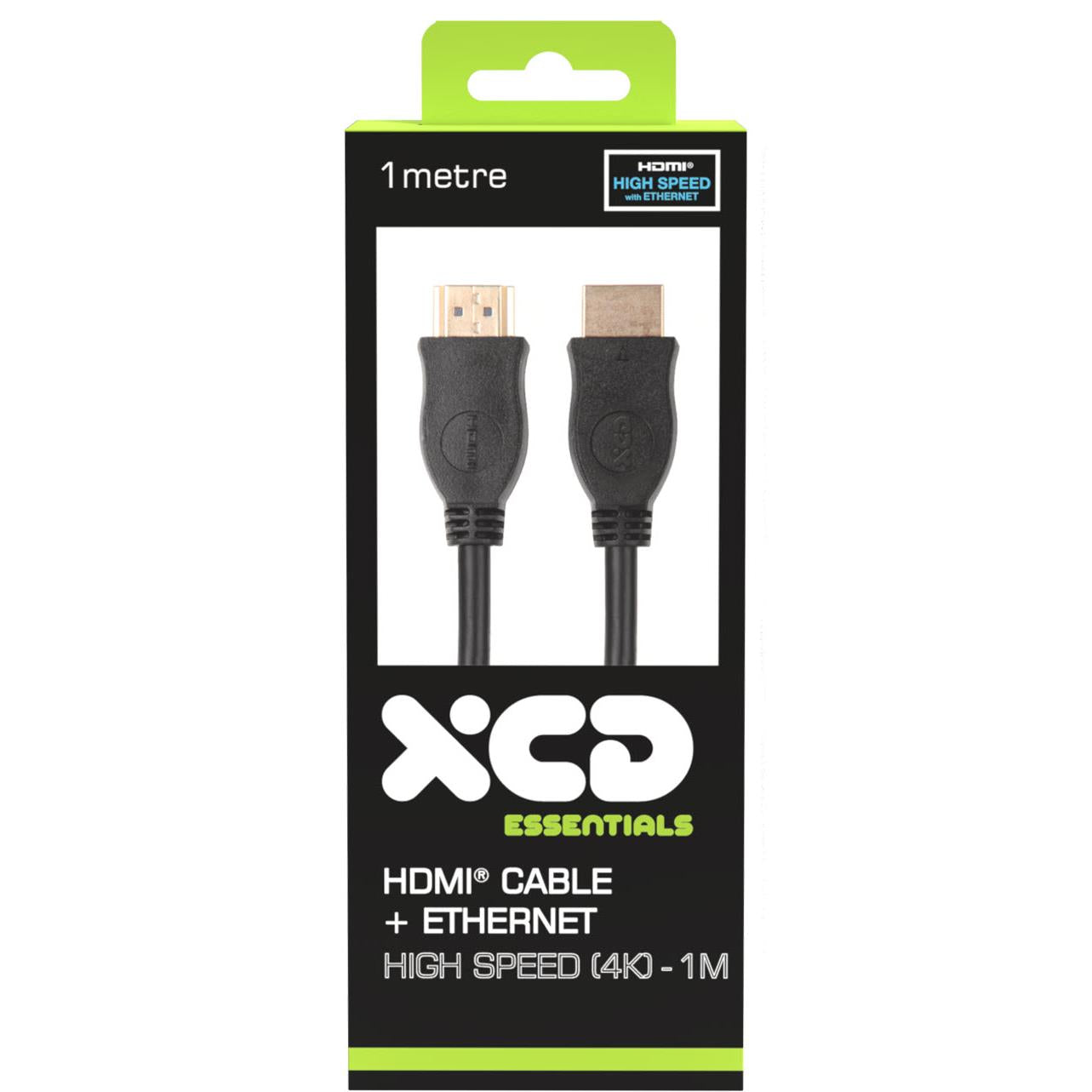 XCD Essentials High Speed HDMI Cable with Ethernet 4K 1m