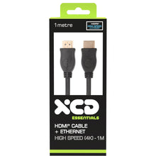 XCD Essentials High Speed HDMI Cable with Ethernet 4K 1m