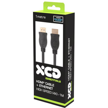 XCD Essentials High Speed HDMI Cable with Ethernet 4K 1m