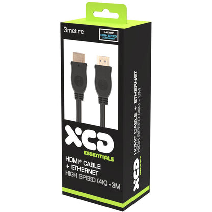 XCD Essentials High Speed HDMI Cable with Ethernet 4K 3m V2