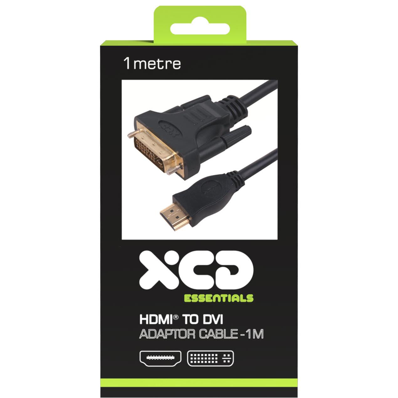 XCD Essentials HDMI to DVI Adapter Cable V2 (1m)