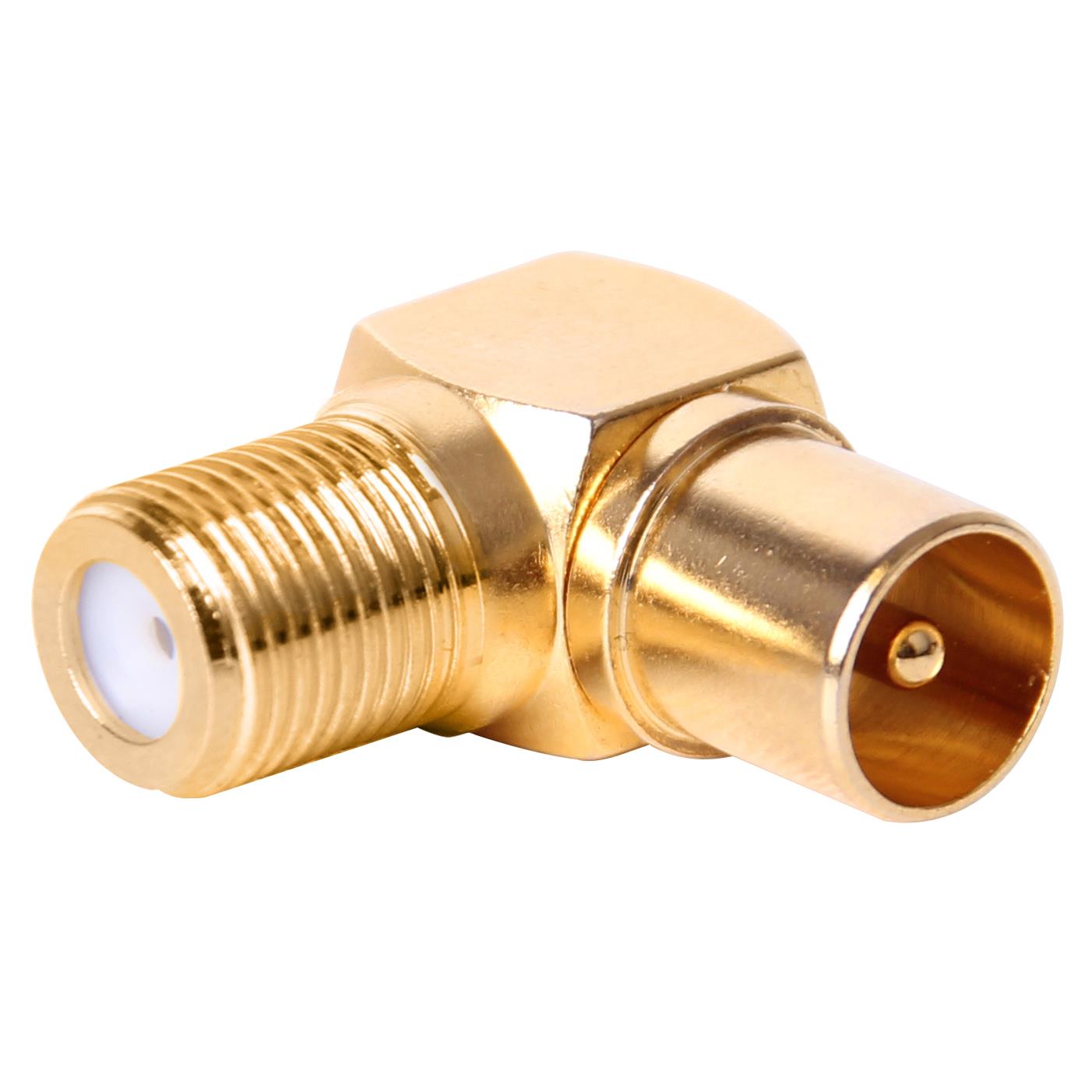 XCD Essentials Elbow Coax to F Type Adapter V2