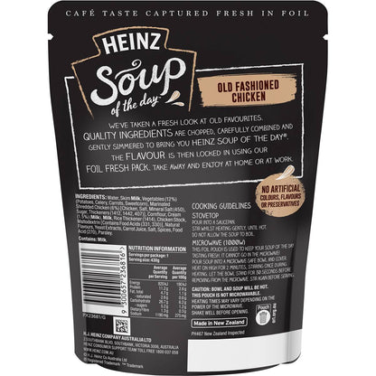 Heinz Soup Of The Day Old Fashioned Chicken Soup Pouch 430g