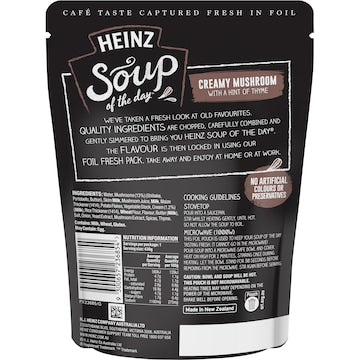 Heinz Soup Of The Day Creamy Mushroom With Thyme Pouch 430g
