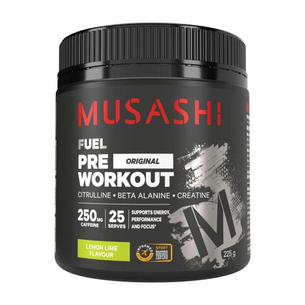 MUSASHI PRE WORKOUT LEMON LIME 225G