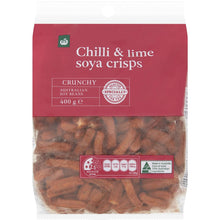 Woolworths Soya Crisps Chilli & Lime Snacks 400g Pack