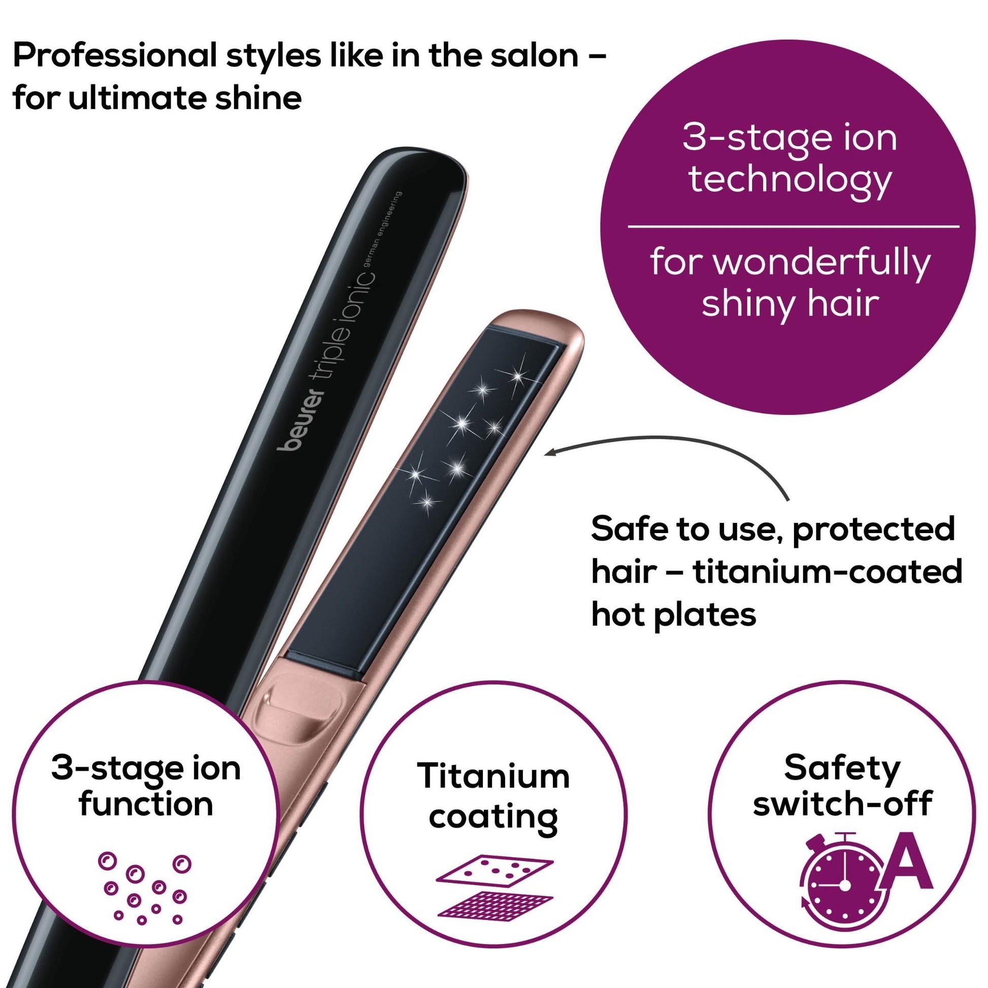 Beurer HS80 StylePro Hair Straightener