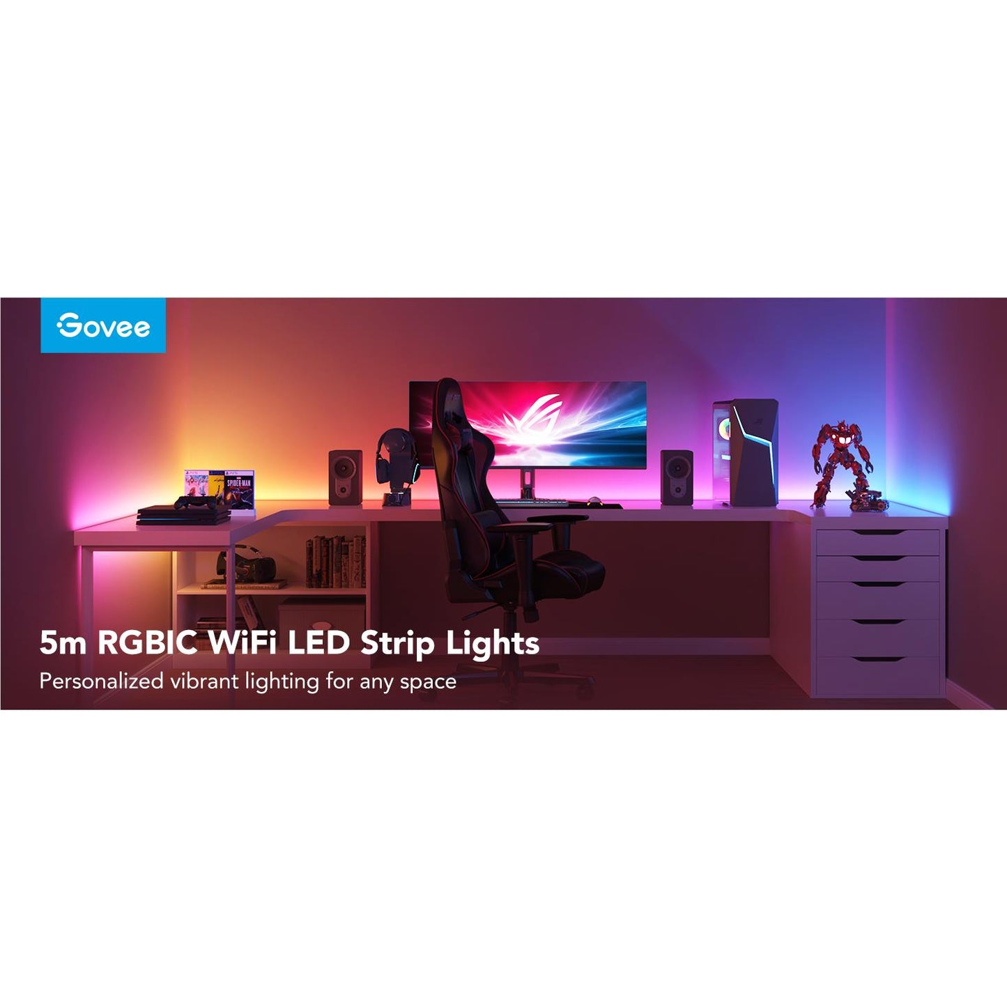 Govee RGBIC+W LED Light Strip (5m) [Matter Compatible]