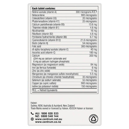 Centrum Men Daily Multivitamin Supplements 60 Pack