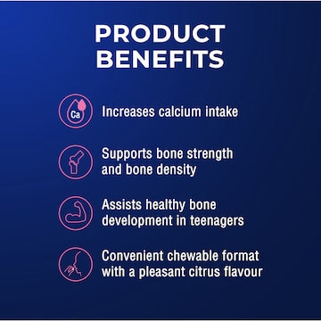 Ostelin Calcium & Vitamin D Chewable D3 Tablets Bones + Immunity 60 pack