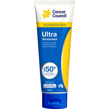 Cancer Council SPF 50+ Ultra Sunscreen 110mL