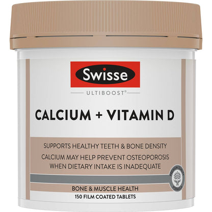 Swisse Ultiboost Calcium + Vitamin D Tablets 150 pack