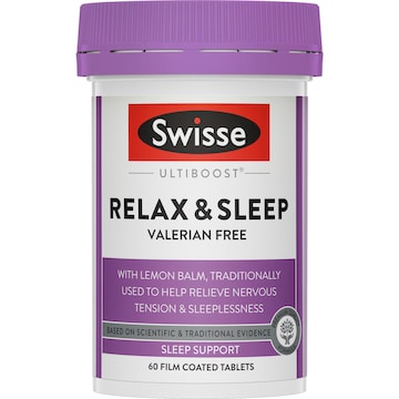 Swisse Ultiboost Relax + Sleep Tablets 60 pack