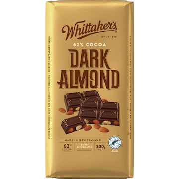 Whittaker's Block Dark Almond 200g