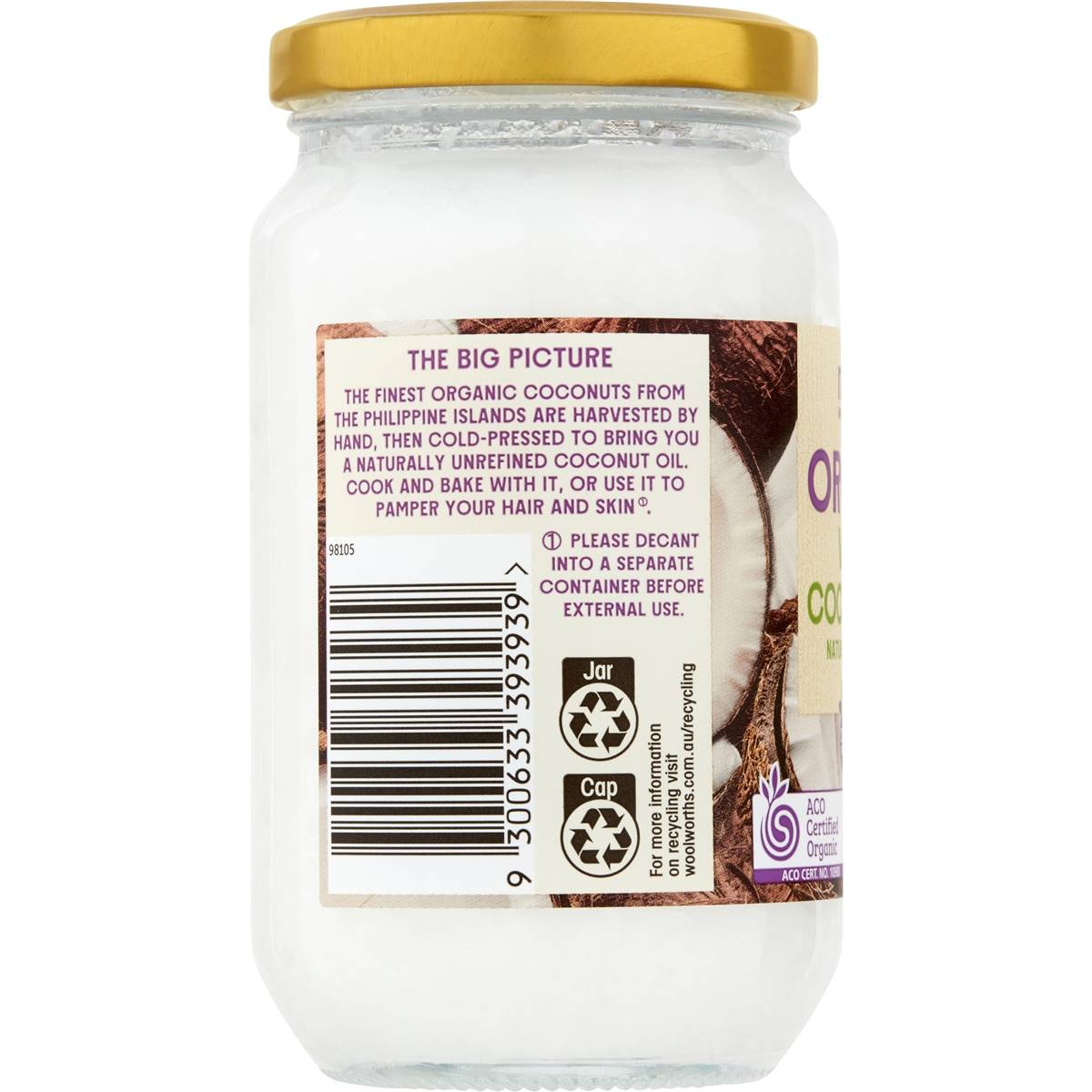 Macro Organic Virgin Coconut Oil 300g