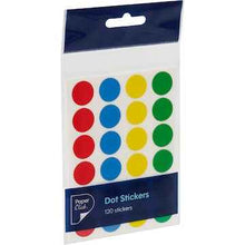 Paperclick Dot Stickers 4 Colours 120 pack