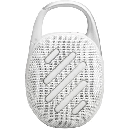 JBL Clip 5 Portable Bluetooth Speaker (White)