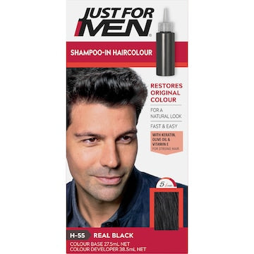 Just For Men Hair Colour Real Black 100g