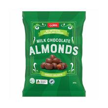 COLES CHOC COATED ALMONDS 250G