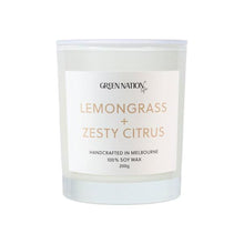 GREEN NATION SOY WAX CANDLE LEMONGRASS 200G