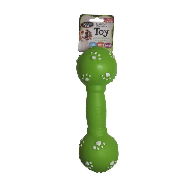 BOW WOW VINYL SQUEAKER DUMBBELL 1 PACK