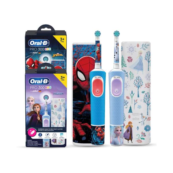 Pro 300 Kids Electric Toothbrush Frozen Or Spiderman