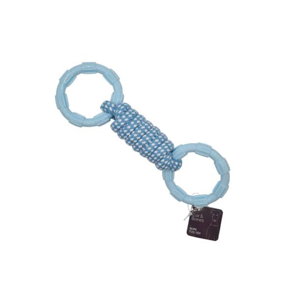 LUX & BONES ROPE TUG DOG TOY 1 PACK
