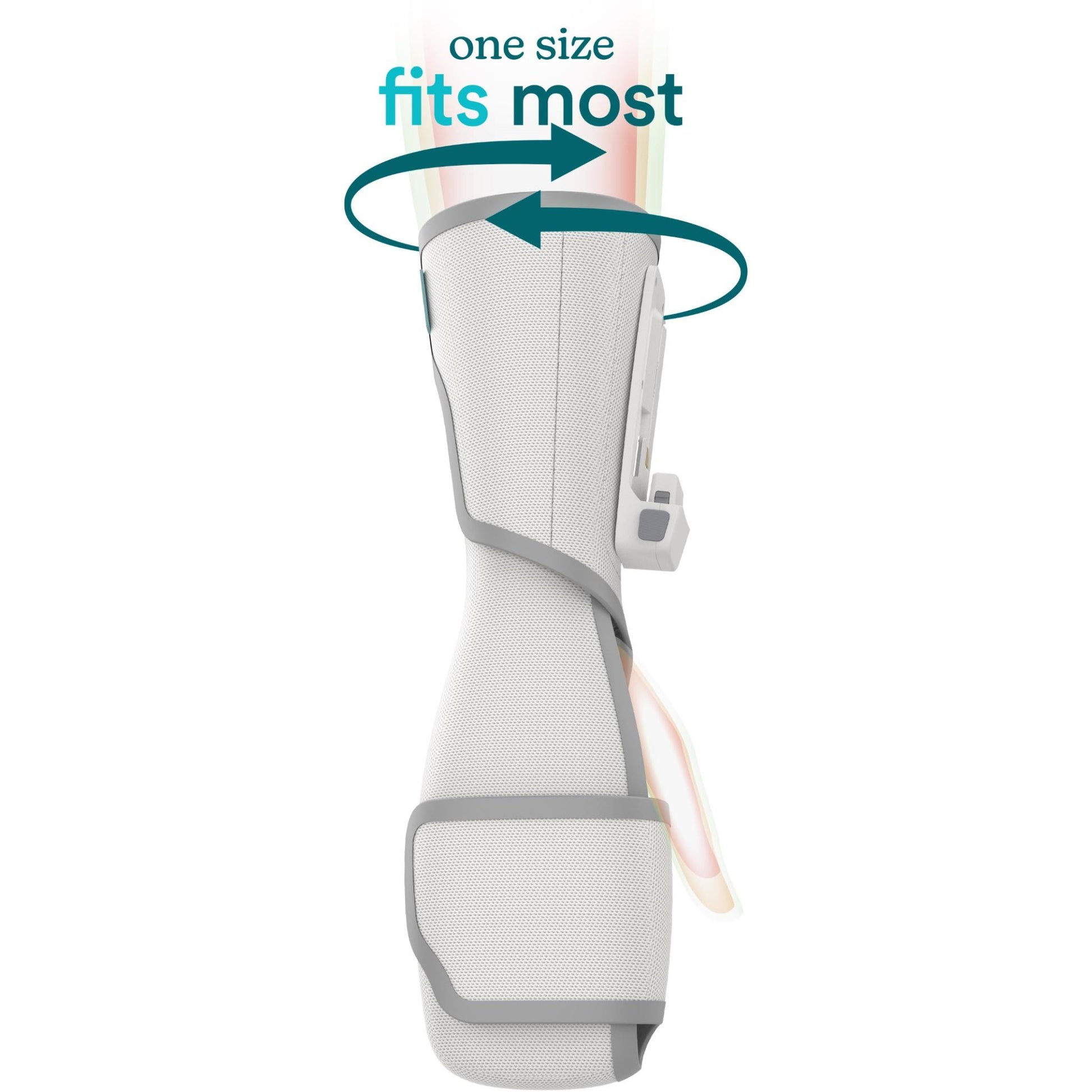 Homedics Modular Hand & Wrist Compression Wrap + Controller  (Light Grey)
