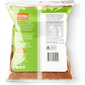 Katoomba Ingredients Red Lentils 1kg