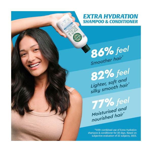 DERMAVEEN HAIR + SCALP EXTRA HYDRATION SHAMPOO 500ML