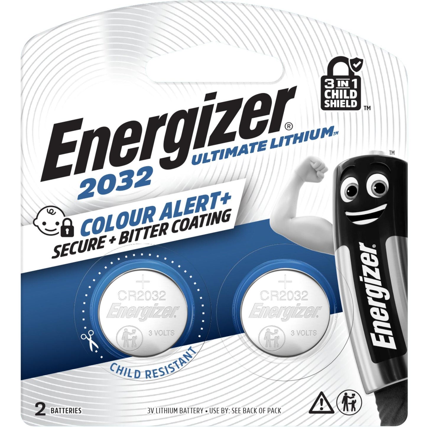 Energizer Ultimate Lithium 2032 Coin Battery (2 Pack)