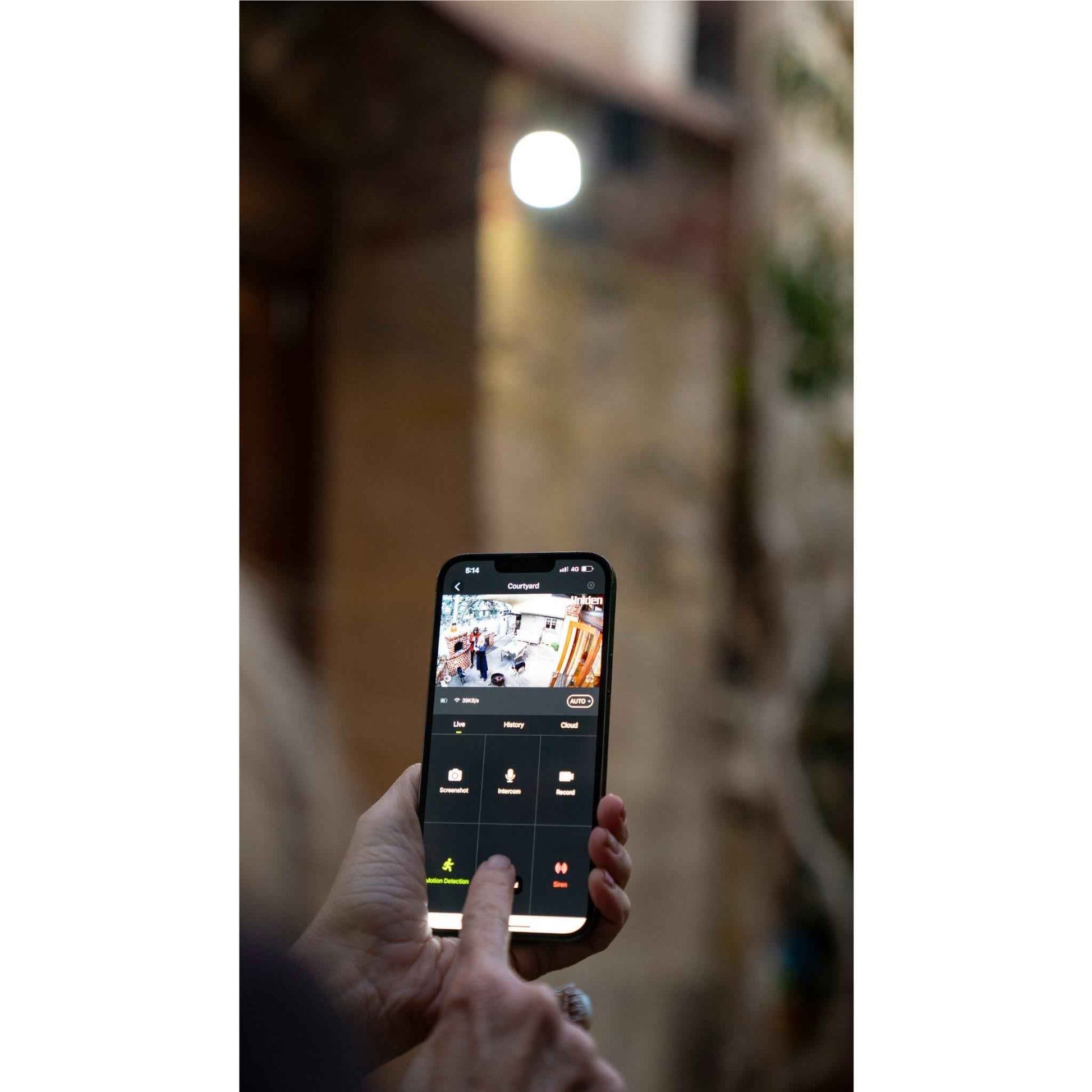 Uniden App Cam Solo X2K  Outdoor Wirefree Bullet Kit