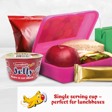 Aeroplane Ready To Eat Jelly Cup Snack Raspberry Flavour 120g