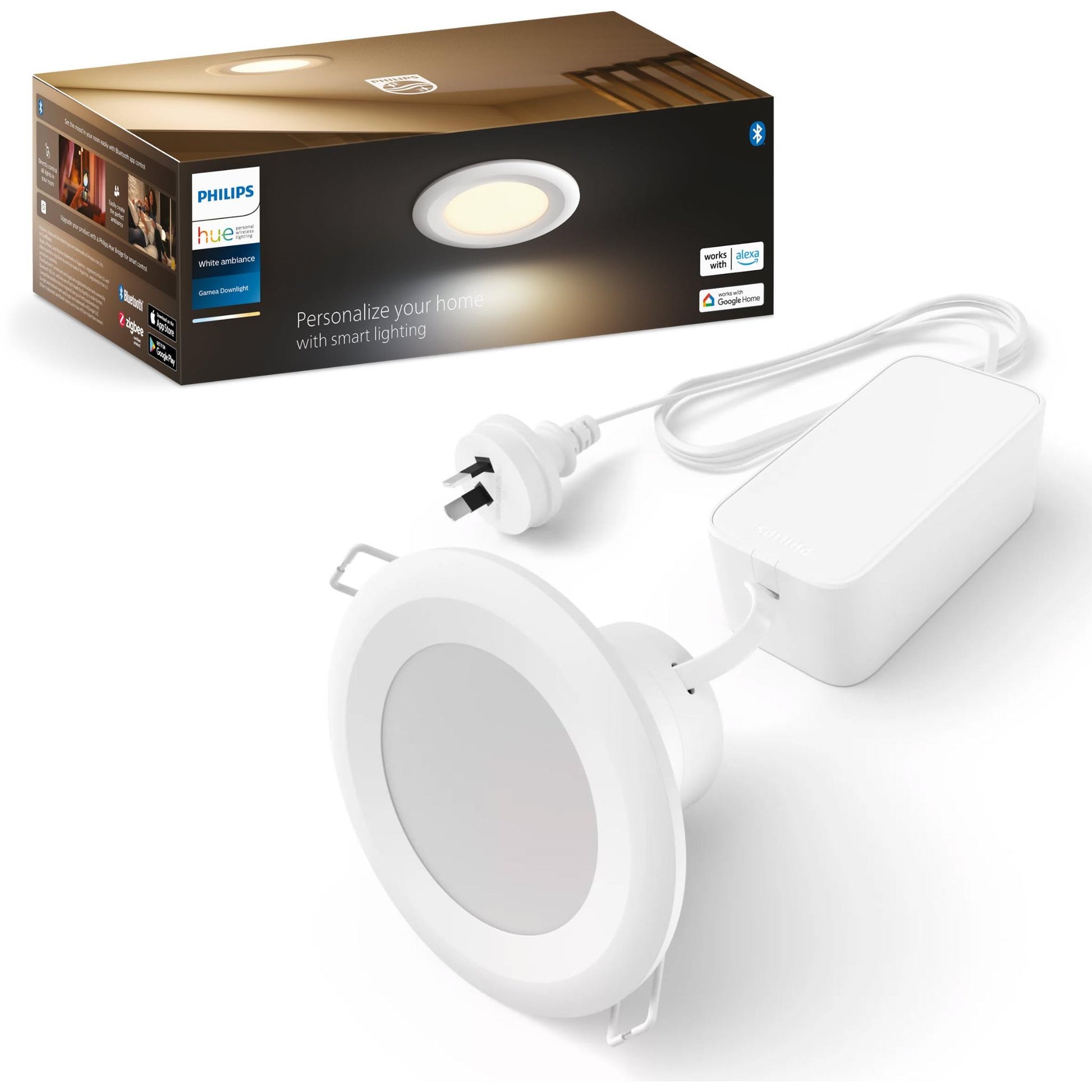 Philips Hue White Ambiance 800 Lumens Bluetooth Downlight 90mm