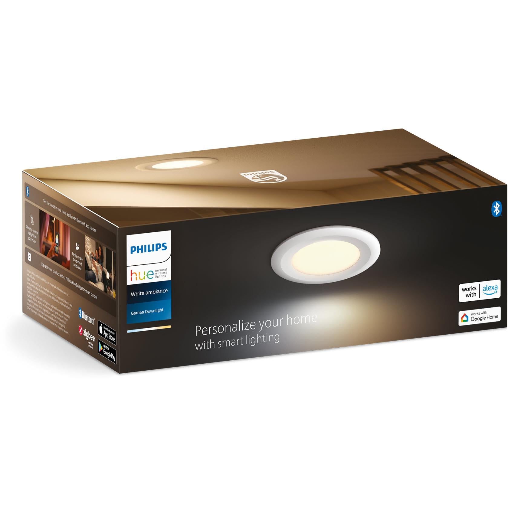Philips Hue White Ambiance 800 Lumens Bluetooth Downlight 90mm