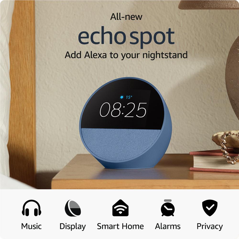 Amazon Echo Spot (Blue)