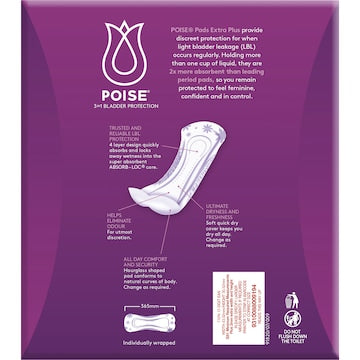 Poise Incontinence Pads Extra Plus 20 pack