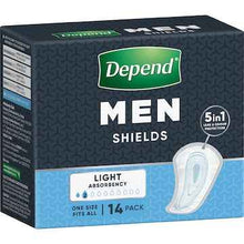 Depend Men Shield 3 In 1 Protection Light Absorbency 14 pack