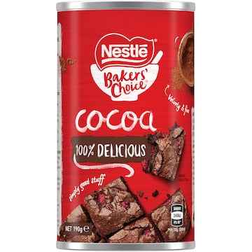 Nestle Bakers Choice Cocoa Powder 190g