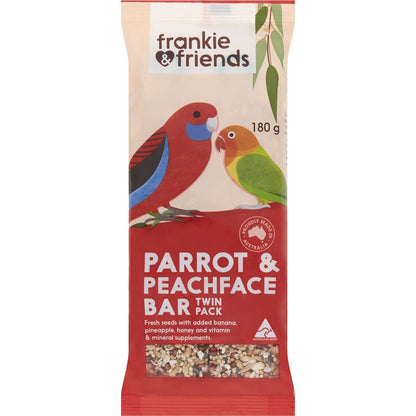 Frankie & Friends Parrot & Peachface Bar Twin Pack 180g