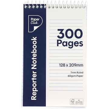 Paperclick Reporter Notebook 300 Pages each