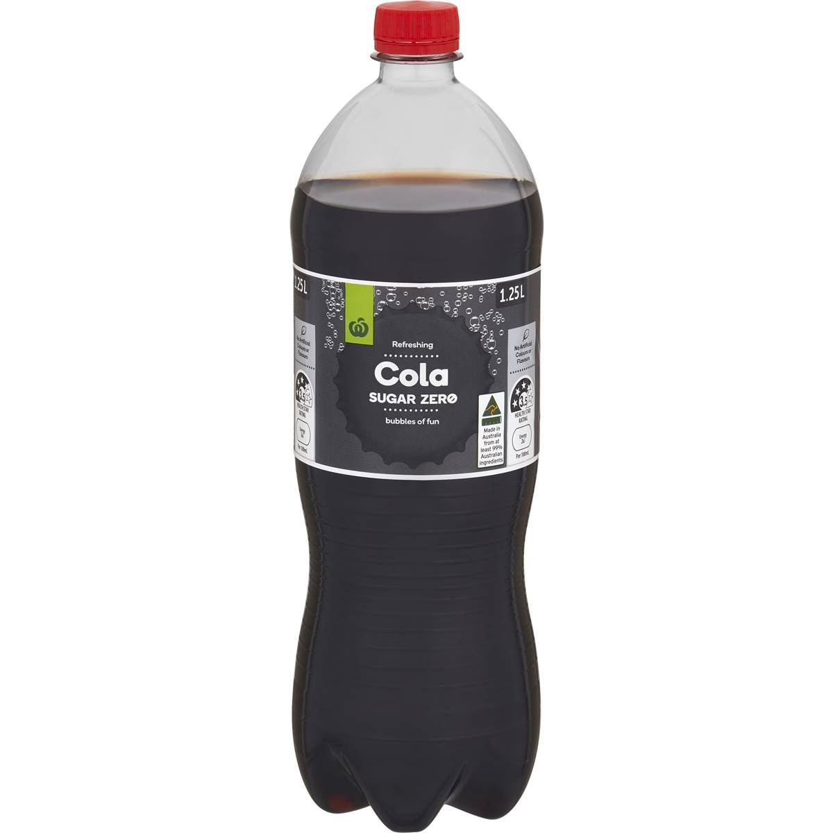 Woolworths Cola Sugar Zero Bottle 1.25l