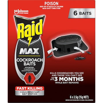 Raid Max Cockroach Baits 6 pack