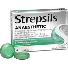 Strepsils Plus Anaesthetic Sore Throat Numbing Pain Relief Lozenges 16 pack