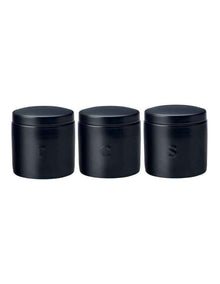 Epicurious Canister Set of 3 500ml Gift Boxed in Black