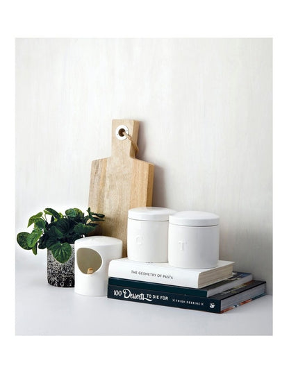 Epicurious Canister Set of 3 500ml Gift Boxed in White