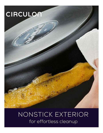 Style Nonstick Induction Skillet Triple Pack 21/25/28cm in Black