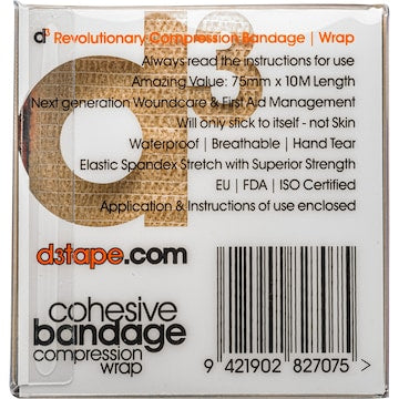 D3 Cohesive Compress Bandage Assorted 10m each