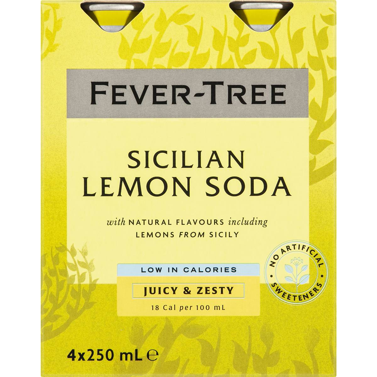 Fever-Tree Sicilian Lemon Soda 250ml x 4 Pack